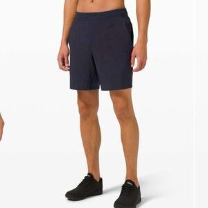 Lululemon T.H.E. Short 7" *Linerless Gravel Dust True Navy Multi
